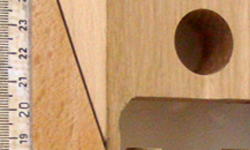 21x4x30cm - wood, ruler / bois,règles - 2009